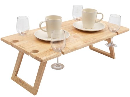 Peer Sorensen Folding Wine Picnic Table - Rubberwood Hot on Sale