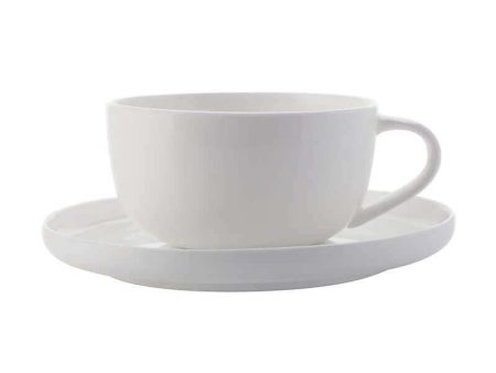 Maxwell & Williams Cashmere High Rim Demi Cup & Saucer 100ml Hot on Sale