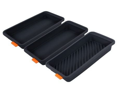 Bakemaster Set Of Three Divider Trays 28x13cm For Discount