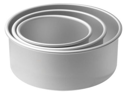 Mondo Pro Round 4in Deep Cake Pans S 3 (6in 8in 10in) on Sale