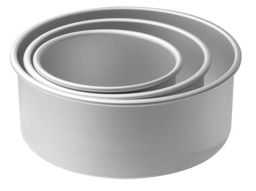 Mondo Pro Round 4in Deep Cake Pans S 3 (6in 8in 10in) on Sale