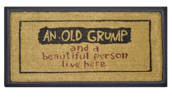 Solemate Doormats An Old Grump Rubber Edged Coir Doormat 70x40cm For Discount