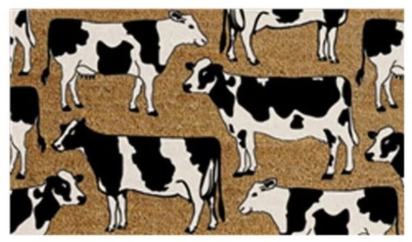 Solemate Doormats Dairy Cows Coir Doormat - 75x45cm Online now