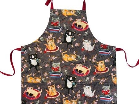 Rikaro - Crazy Cats Apron Online Sale