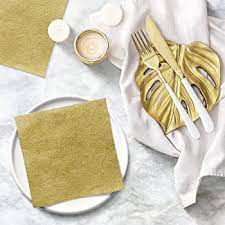 Paw Lunch Napkins 33cm Inspiration Gold Supply