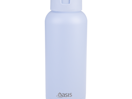 Oasis  moda  Ceramic Lined S s Triple Wall Insulated Drink Bottle 1l - Periwinkle Cheap