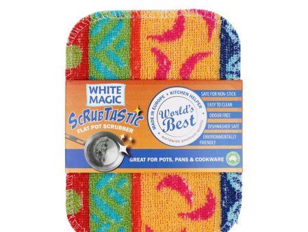 White Magic Scrubtastic Flat Pot Scrubber Online