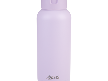 Oasis  moda  Ceramic Lined S s Triple Wall Insulated Drink Bottle 1l - Orchid For Sale