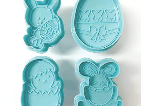 Easter Bunny Plunger Cutter - 4 Piece Discount