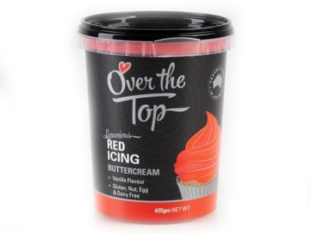 Over The Top Buttercream - Red - 425g Discount