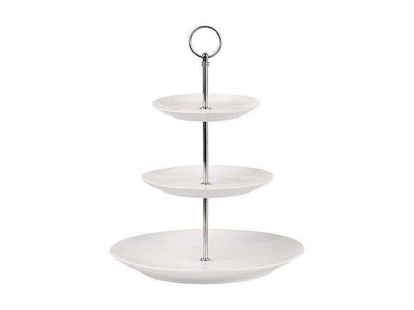 Maxwell & Williams White Basics 3 Tier Cake Stand Sale