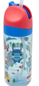 Antibacterial Tritan Straw Bottle - Adventure 400ml on Sale