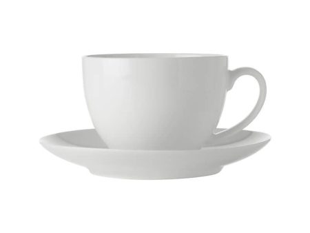 Maxwell & Williams White Basics Cup & Saucer 280ml Cheap