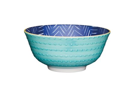 Mikasa Does It All Bowl - Leafy Indigo 15.7cm For Discount