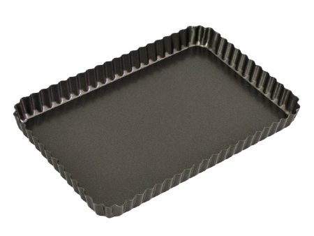 Bakemaster Loose Base Rectangular Quiche Pan 31x21x3.5cm Online Sale