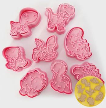 Cake Craft Dinosaurs Cookie Cutters - 8 Piece Set Online now