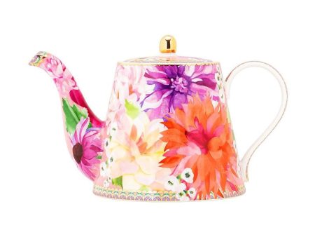 Maxwell & Williams Teas & C s Dahlia Daze Teapot With Infuser 1lt Pink Online now