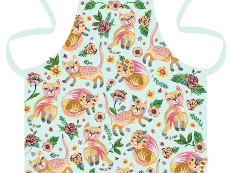 Rikaro - Kitty Flower Apron Online now