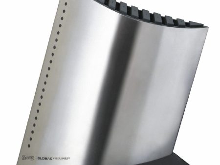 Global Ship Shape Knife Block - Stainless Steel Online now