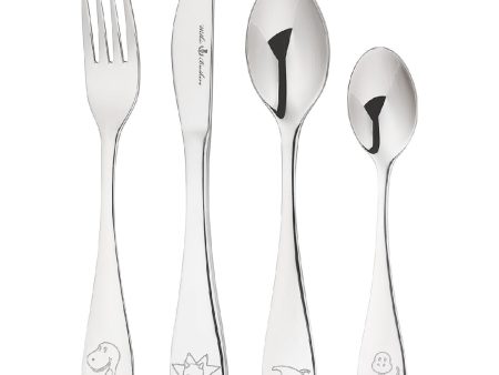 Wilkie Brothers 4 Piece Children s Cutlery Set - Dinosaur Sale