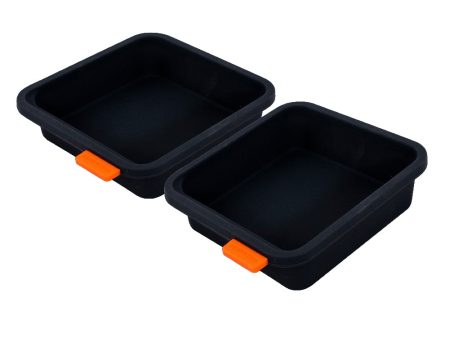 Bakemaster Set Of Two Divider Trays - 13x13x3.6cm Online Hot Sale