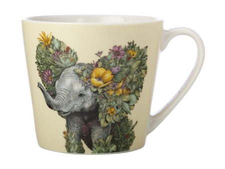 M&w Marini Ferlazzo Wild Planet Mug 370ml Elephant Hot on Sale