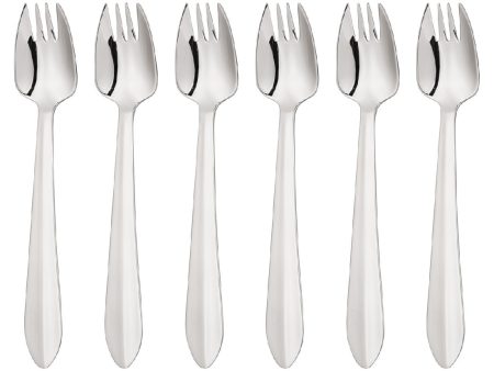 Wilkie Brothers 6 Piece Buffet Fork Set - Mirror Finish Online Sale