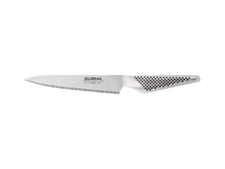 Global Classic 15cm Utility Knife, Fine Serration Gs-13l Fashion