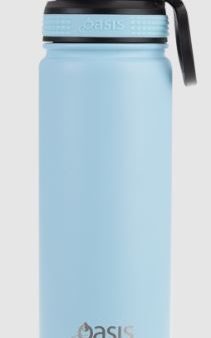 Oasis S s Double Wall Insulated  challenger  Bottle W  Screw Cap 550ml - Island Blue For Discount