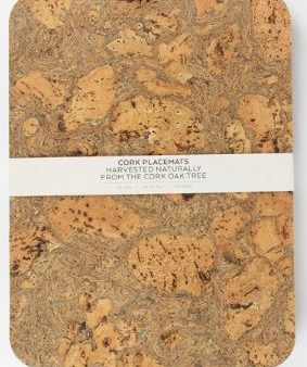 Rectangle Placemats - Natural Cork - Set Of 4 Cheap