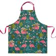 Rikaro - Flamingo Teal Apron For Sale