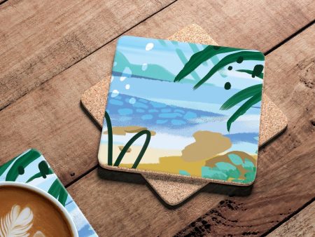 Diesel & Dutch - Hamptons Coastal Drink Coaster - Set Of 4 Hot on Sale