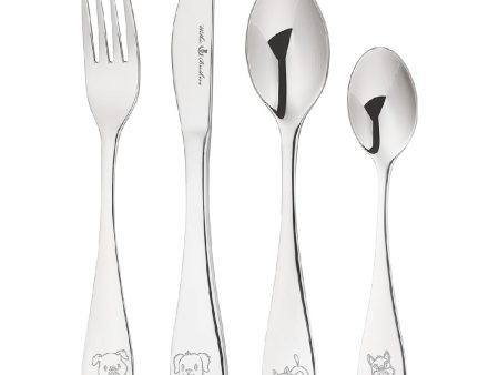 Wilkie Brothers 4 Piece Children s Cutlery Set - Puppy Sale