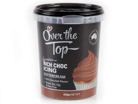 Over The Top Buttercream - Chocolate Brown - 425g Cheap