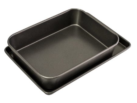 Bakemaster Roasting oven Tray Twin Pack For Cheap