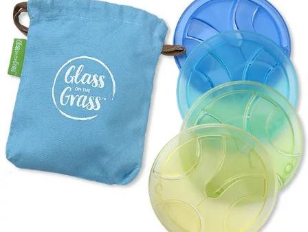 Glass On The Grass Resin Coasters S 4 Beach Discount