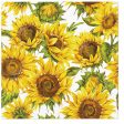 Paw Lunch Napkin 33cm Dancing Sunflowers For Discount