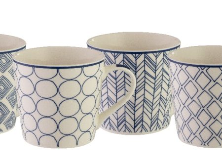 Bundanoon Contempo Set Of 4 Mod Mugs - 425ml Online now