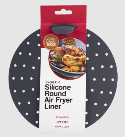 Daily Bake Silicone Round Air Fryer Liner 22cm Fashion