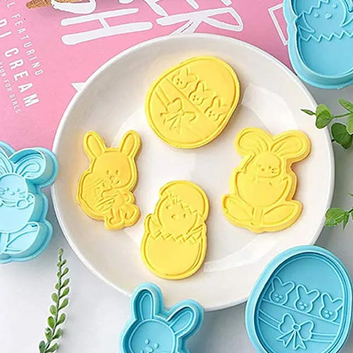 Easter Bunny Plunger Cutter - 4 Piece Discount