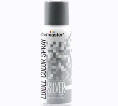 Chefmaster Edible Metallic Silver Spray Paint 1.5oz 42gm Online