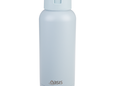 Oasis  moda  Ceramic Lined S s Triple Wall Insulated Drink Bottle 1l - Sea Mist Fashion