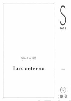 Lux aeterna (sekakuoro, SSATB) Online Hot Sale