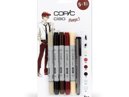 Huopakynä Copic Ciao 5+1 kpl Manga 5 Discount