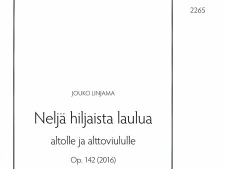 Neljä hiljaista laulua on Sale