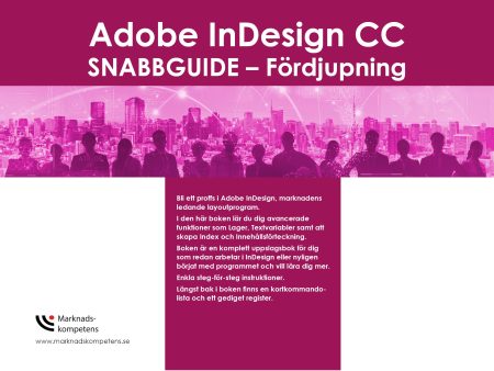 Adobe InDesign CC  snabbguide - fördjupning Fashion