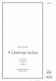 4 Onervan laulua (korkea) Supply