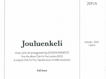 Club For Five - Jouluenkeli, full score Online Hot Sale