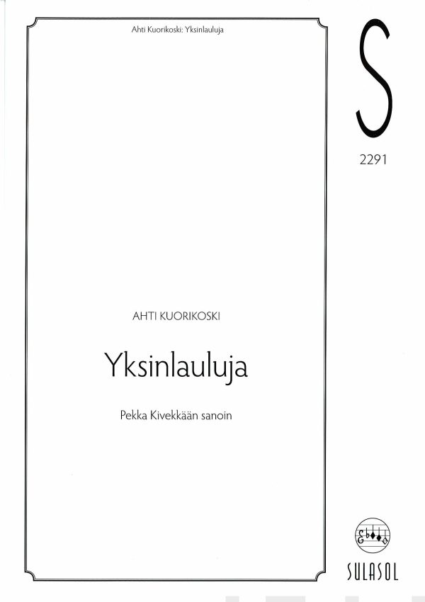 Yksinlauluja on Sale